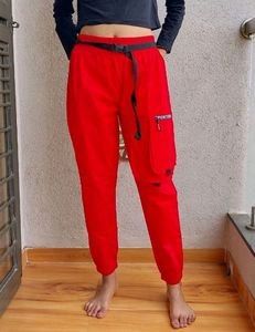 Red Joggers Brand New Amazing Quality