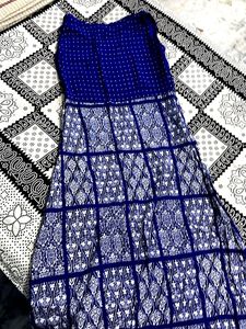 Blue Printed Dress