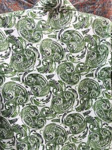 Green Paisley Button-Down Shirt