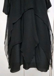 Unique Black Layered Abaya