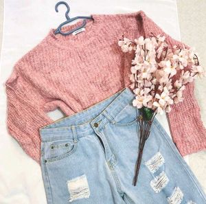 🎁Buy2 Get2 Free Oversized Crop Sweater D