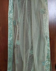 Mint Green Embroidered Lehenga Choli Set