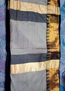 Black Golden Saree