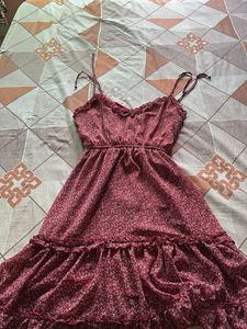 Red Floral Dress| One Piece