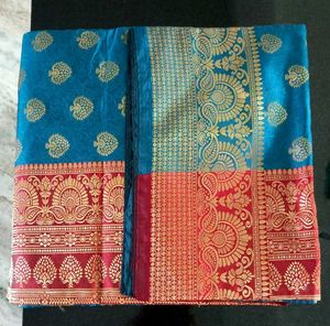 Saree With Blouse Piece