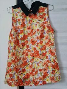 Floral Sleeveless Top