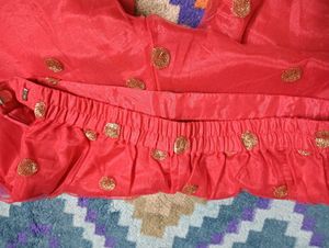 Pink Embellished fish cut Palazzo Pants