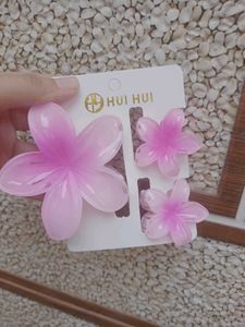 Flower Hair Claw Clips- 6 cards