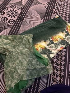 New Printed Saree With Blouse