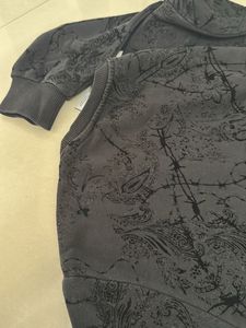Black Zara Textured Sweatshirt