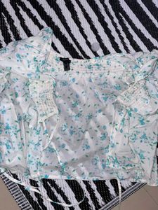 Floral Tie-Front Top