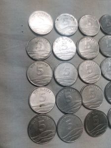 Rare 5 rupee Coins 25 Pcs