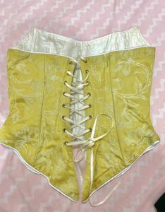 Gold Floral Corset Top