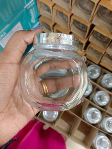 Glass Jar with Lid set of 4