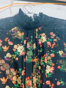 ✨ Elegant Black Floral Lace Dress ✨