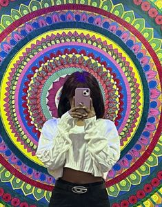 White cropped Sweater