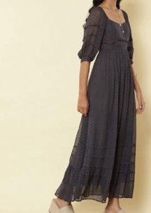 Label Ritu Kumar Anthra Grey CutOut Maxi