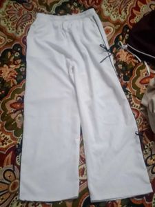 White Wide Leg Pants