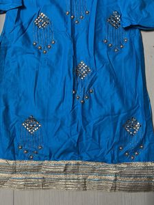 Teal Blue Salwar Kameez Set