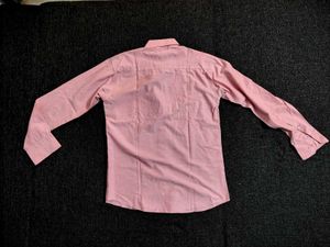 Pink Long Sleeve Button-Down Shirt