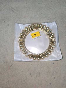 Pearl &amp; Gold Bangle Set