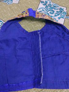 Blue And Golden Blouse