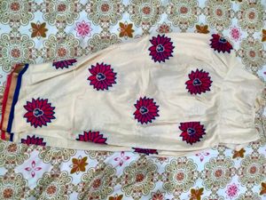 Navy Blue Silk Kurti With Patchwork Salwar