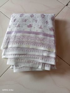 2 White Saree Combo