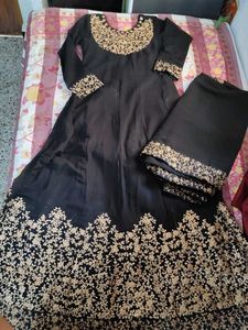 Elegant Black Anarkali Suit