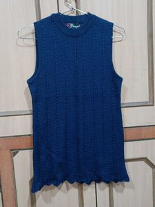 Green Knitted Two Piece Sweater/ Top