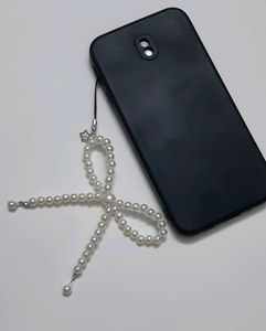 Pearl Bow Phone Charm