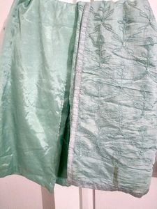 Organza Floral Kurta Palazzo Suit Set