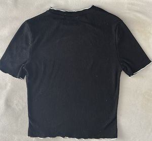 Girls  Black Crop Top XS