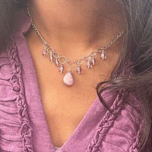 Pink Beaded Necklace