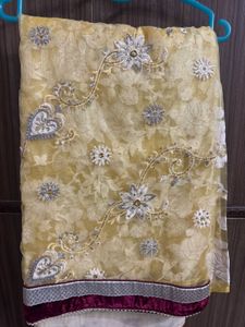Stylist Yellow Saree