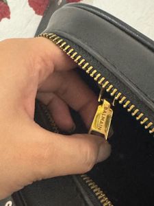 Balmain Black Leather Belt Bag