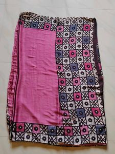 Beautiful 😍 rose 💕💕 colour saree😘