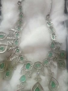 Elegant Green Stone Necklace