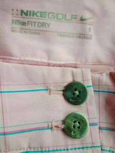 Nike Pink Plaid Mini Skirt