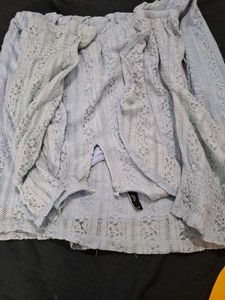 Light Blue Lace Mini Dress