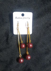 Stylish Cherry Drop Earrings.. never used