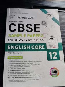 CBSE English Core Sample Papers 2025