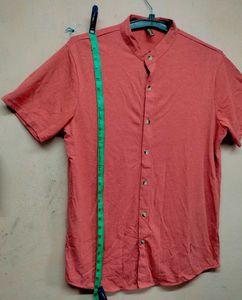 Campus Sutra Men Pink Cotton Shirt.