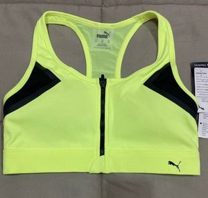 PUMAWomen Sports Lightly Padded Bra (Yellow)