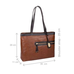 Hidesign Tan Croc Tote