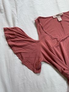 Forever 21 Women&#39;s Pink Blouse