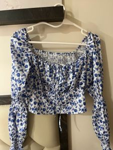 Floral Print Long Sleeve Top