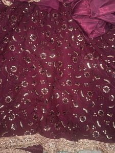 Elegant Maroon Anarkali Kurta Set