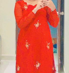 Hot Red Kurthi