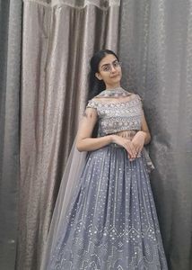 Cute Off Shoulder Lehenga Choli Set
